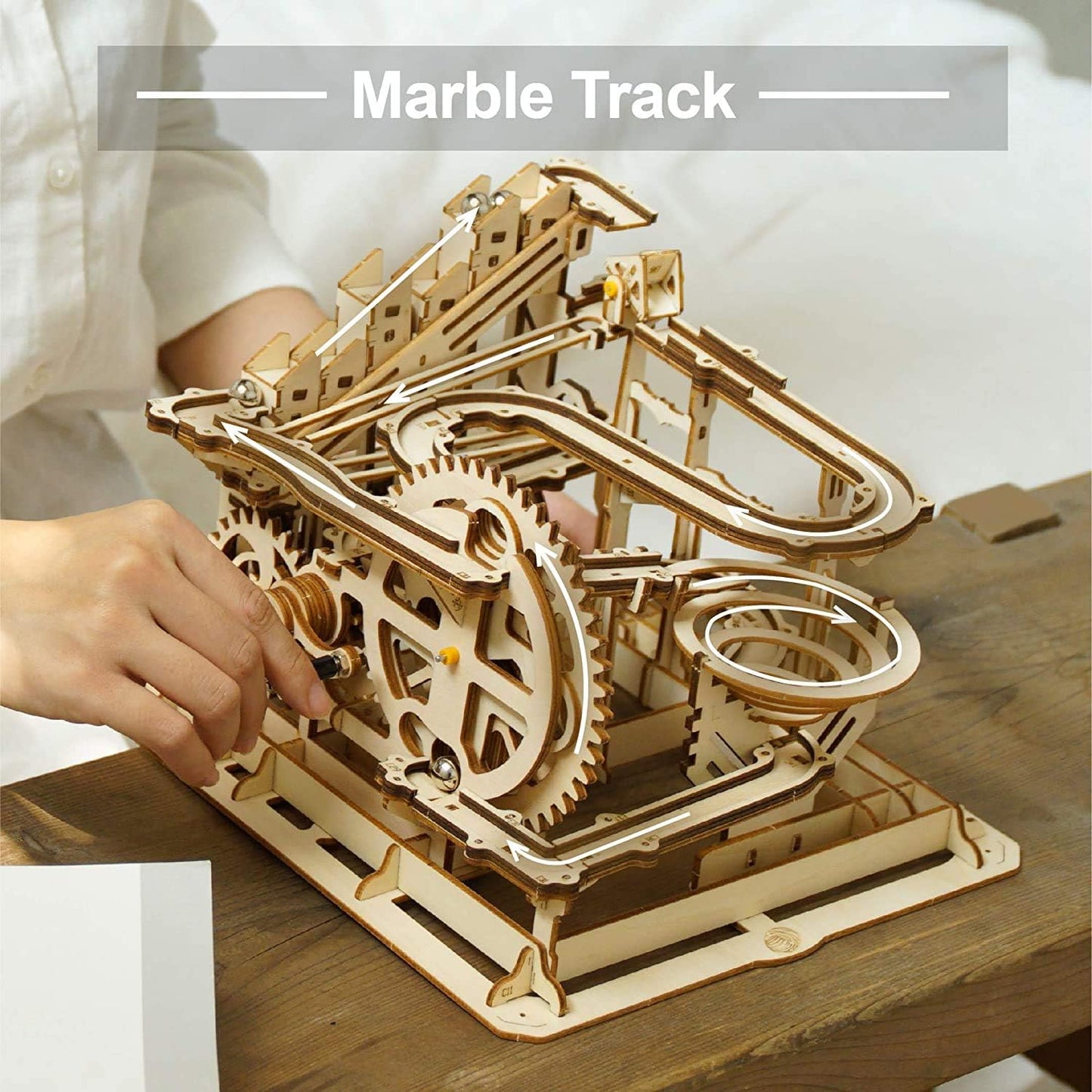 ROKR 3D Wooden Marble Run Puzzles for Adults Kids STEM Projects