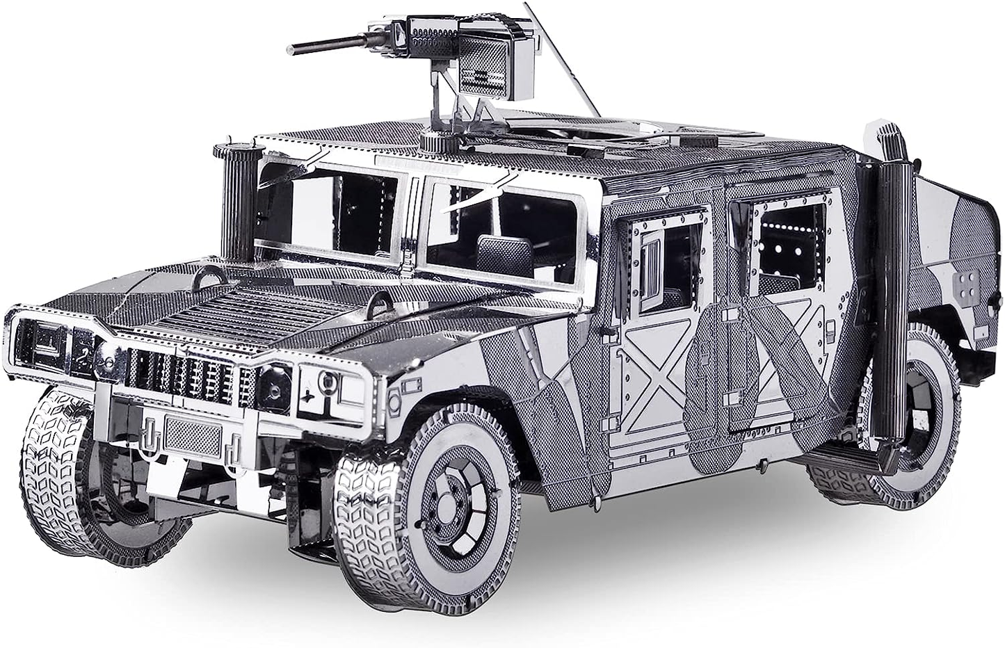 Piececool 3D Metal Puzzle Car Model Kits, American Hummer H1 Military Vehicle Models Kit, 78Pcs