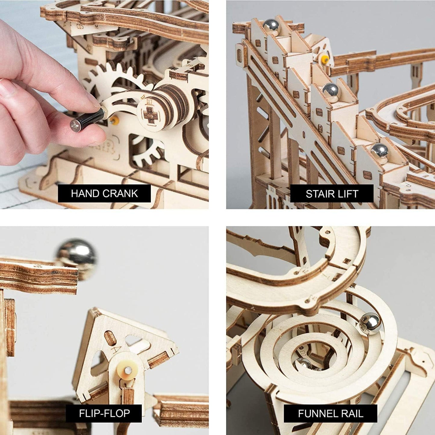 ROKR 3D Wooden Marble Run Puzzles for Adults Kids STEM Projects