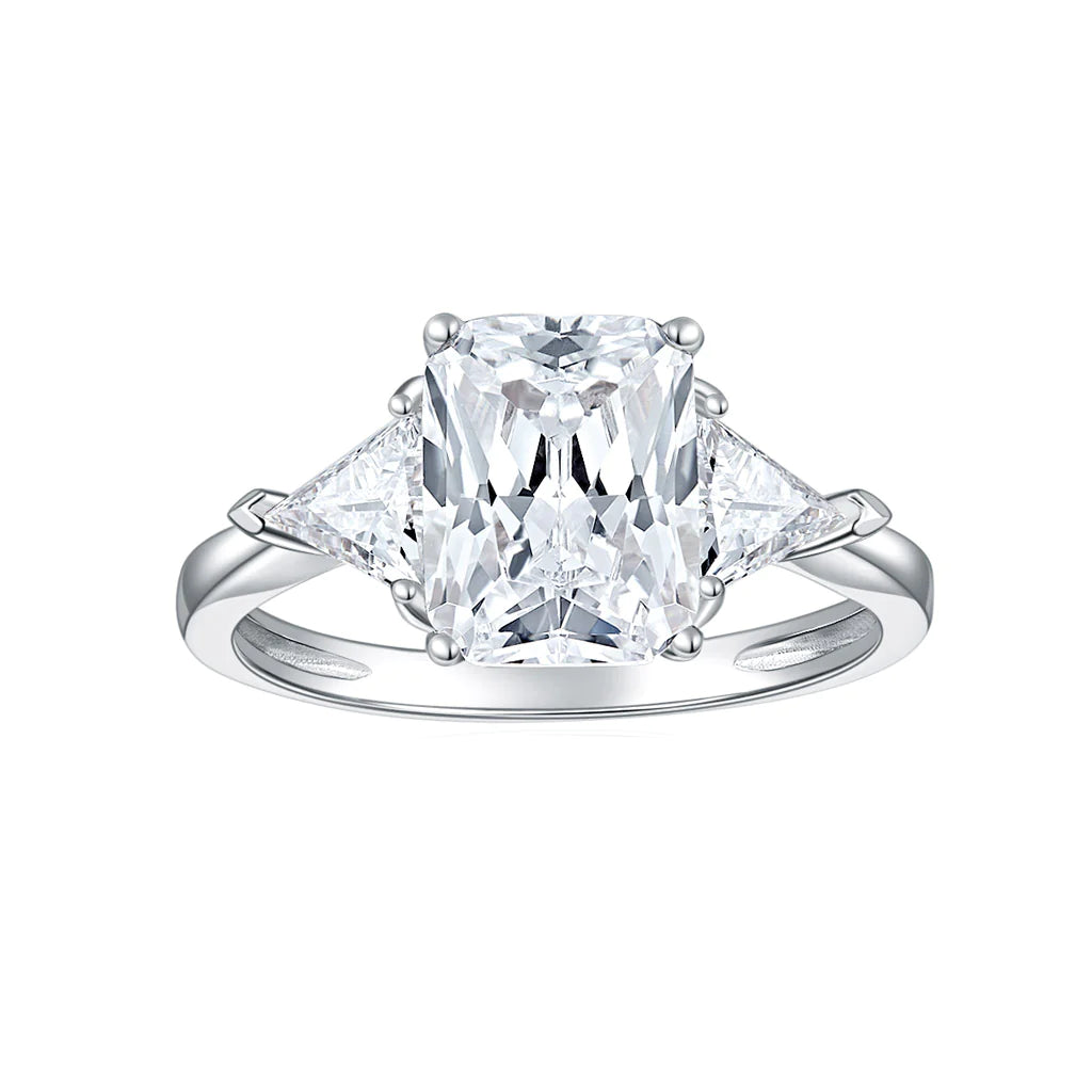 Classic Solitaire Moissanite Engagement Ring 2ct 2.6mm Band Width DEW Color