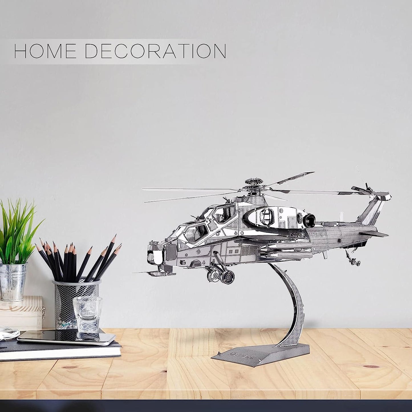 Piececool Metal Earth 10 Helicopter Airplane Models, 122 Pcs