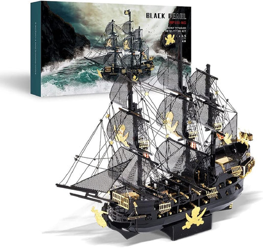 Piececool Black Pearl Pirate Ship Metal Model Kits
