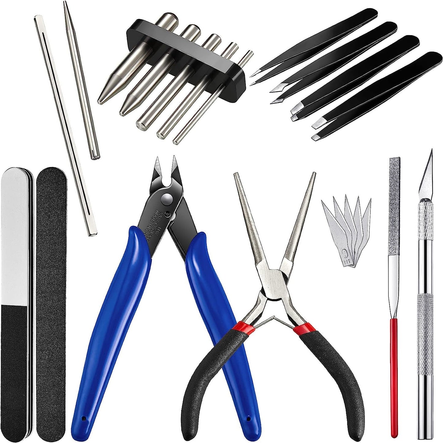 17 Pieces Metal Puzzle Piececool Tools Set DIY Metal Model Kits