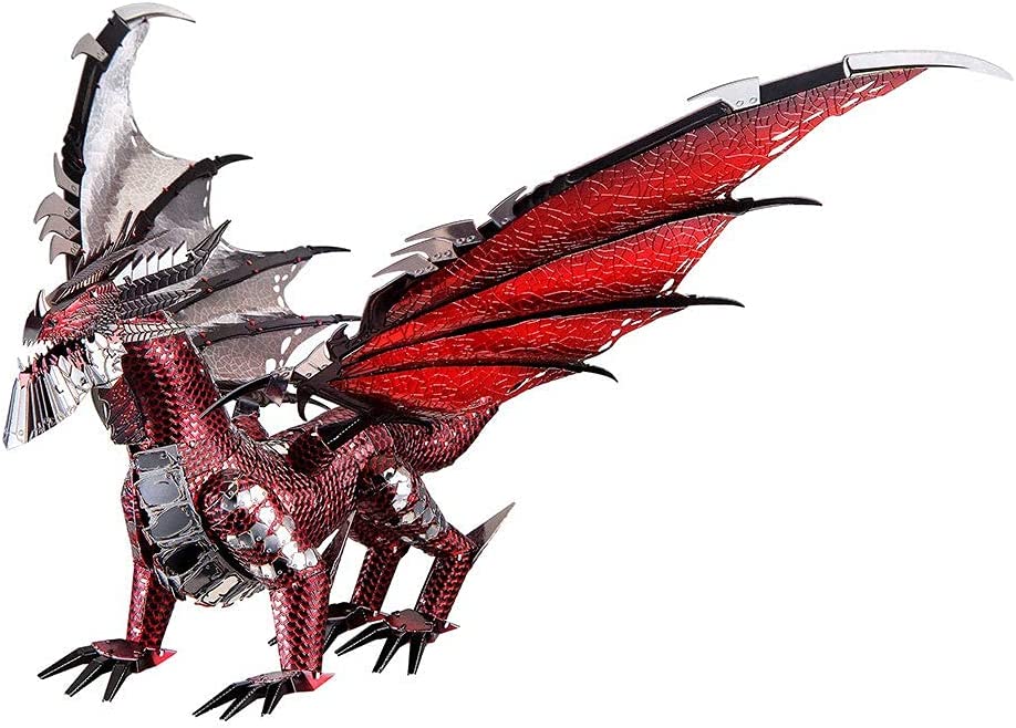 Piececool 3D Metal Model Kits for Teens-Black Dragon King