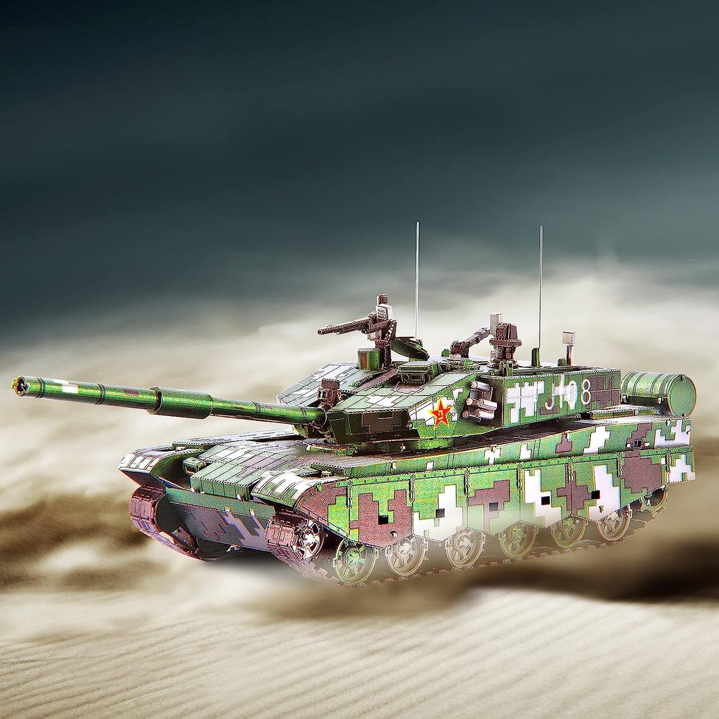 Piececool 99A Main Battle Tank Military Model kit, 233Pcs