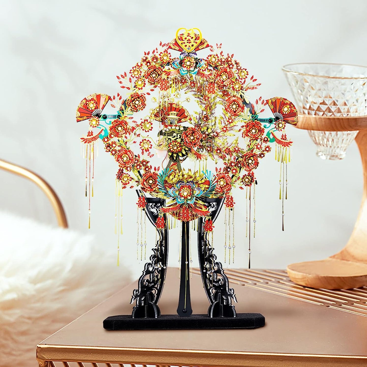 Piececool Wedding Fan- Chinese Ancient Wedding Accessories, 510pcs