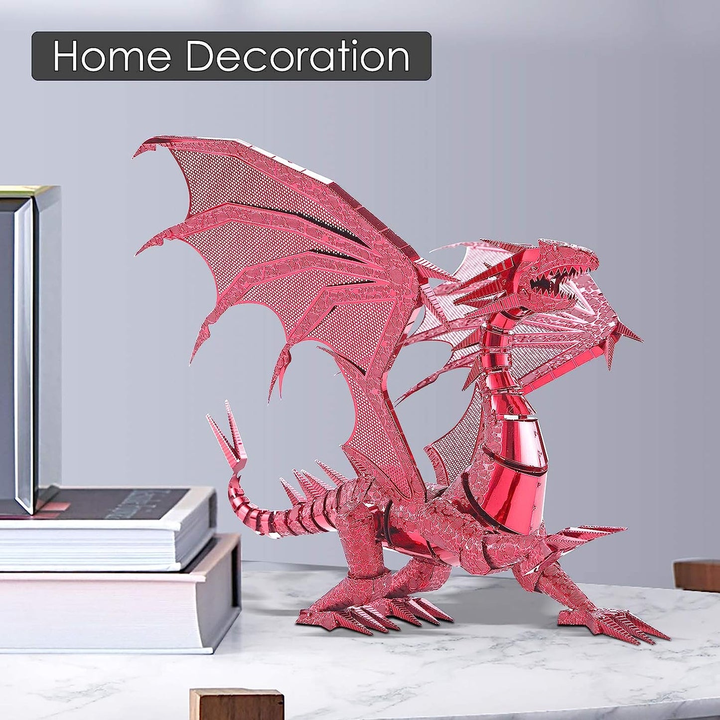 Piececool Metal Earth Dragon Flame Metal Building Kit for Adults, 115 Pcs