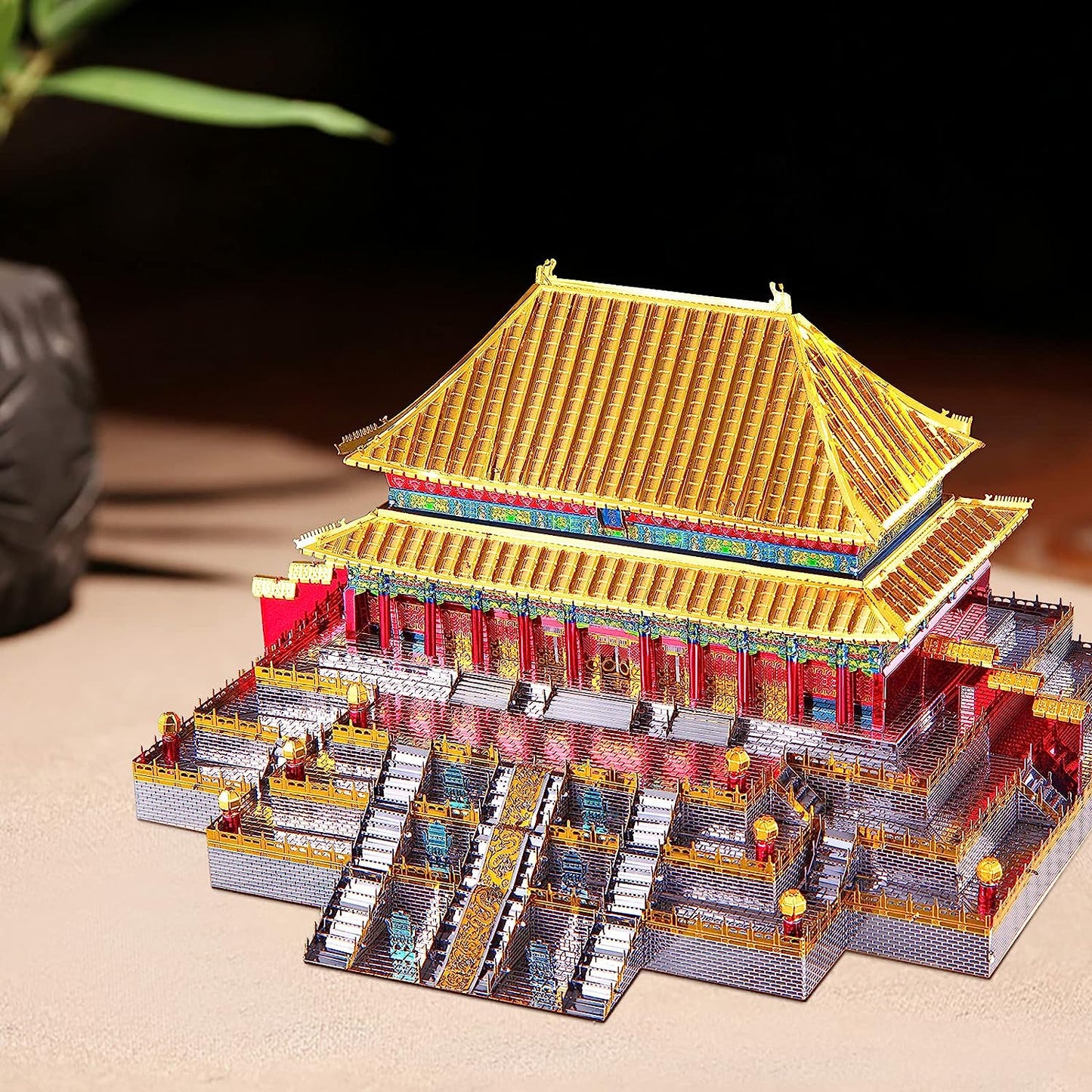 Piececool Beijing Siheyuan Courtyards House Model Kits, 203 Pcs