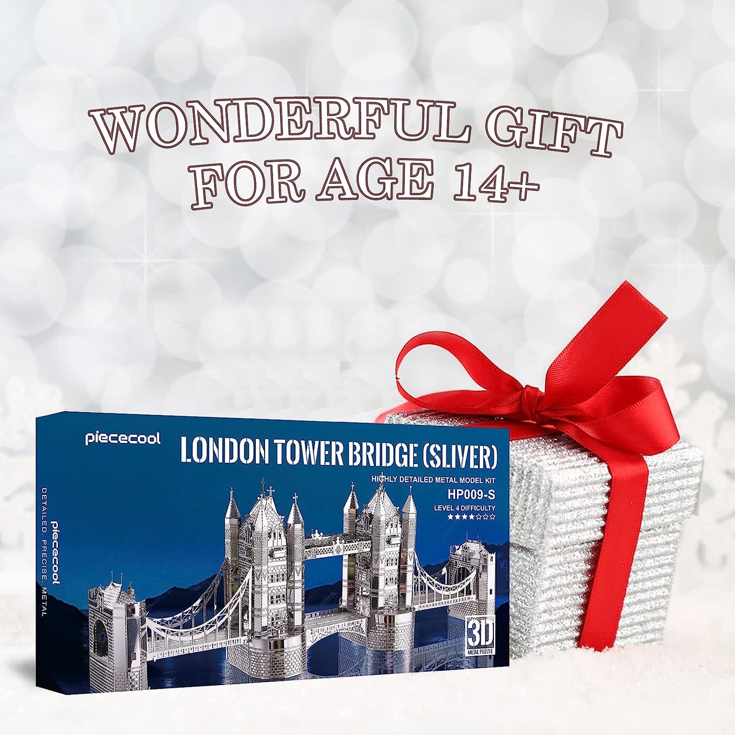 Piececool London Tower Bridge Metal Models Kit, 65pcs