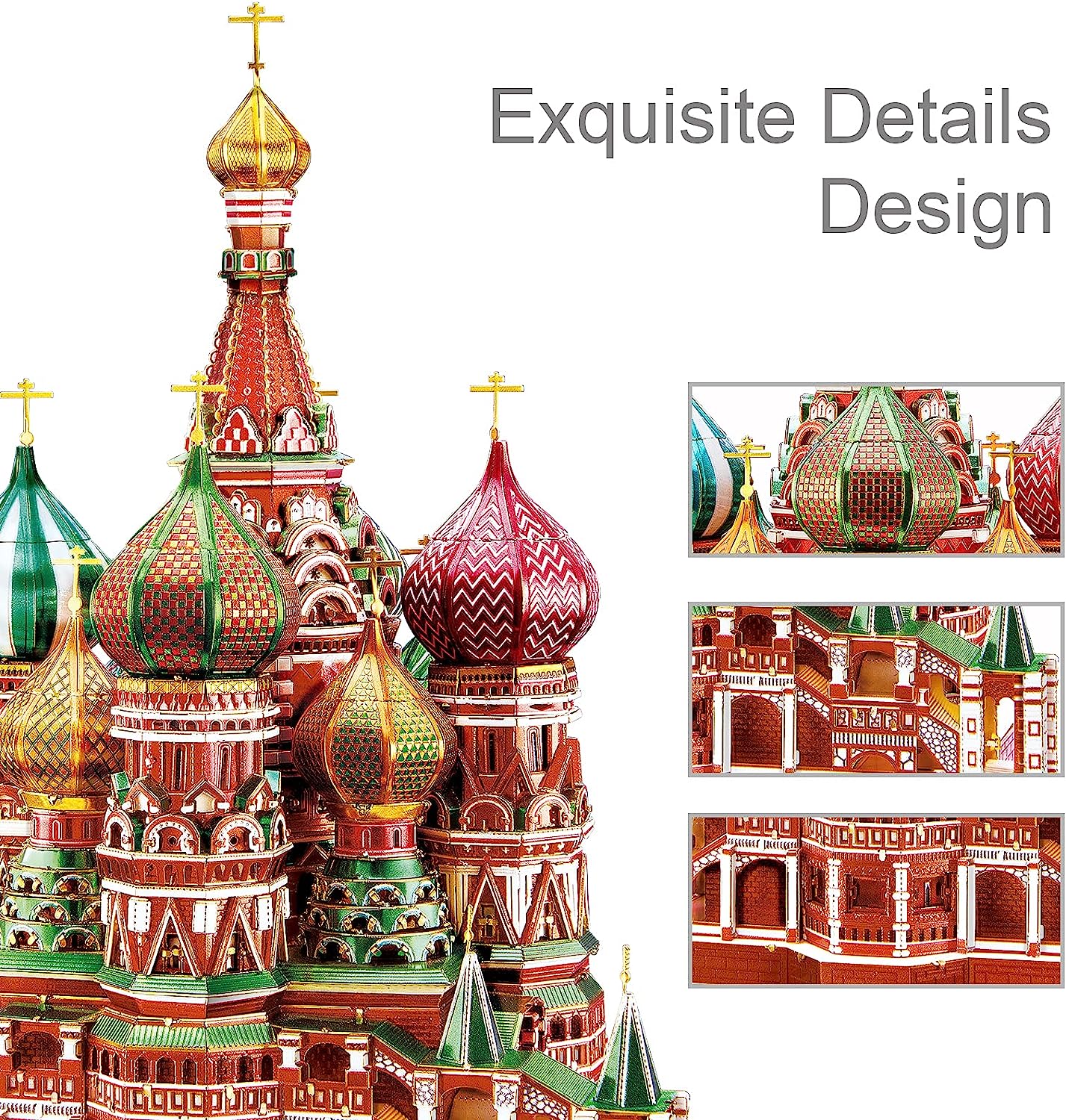 Piececool Saint Basil’s Cathedral Metal Building Kit for Adults 711 pcs