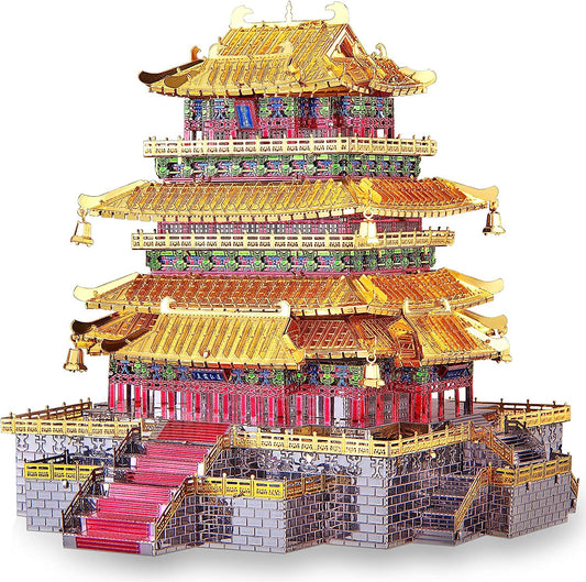 Piececool Metal Earth Guanque Tower-Famous Architecture Model Kits, 319 Pcs