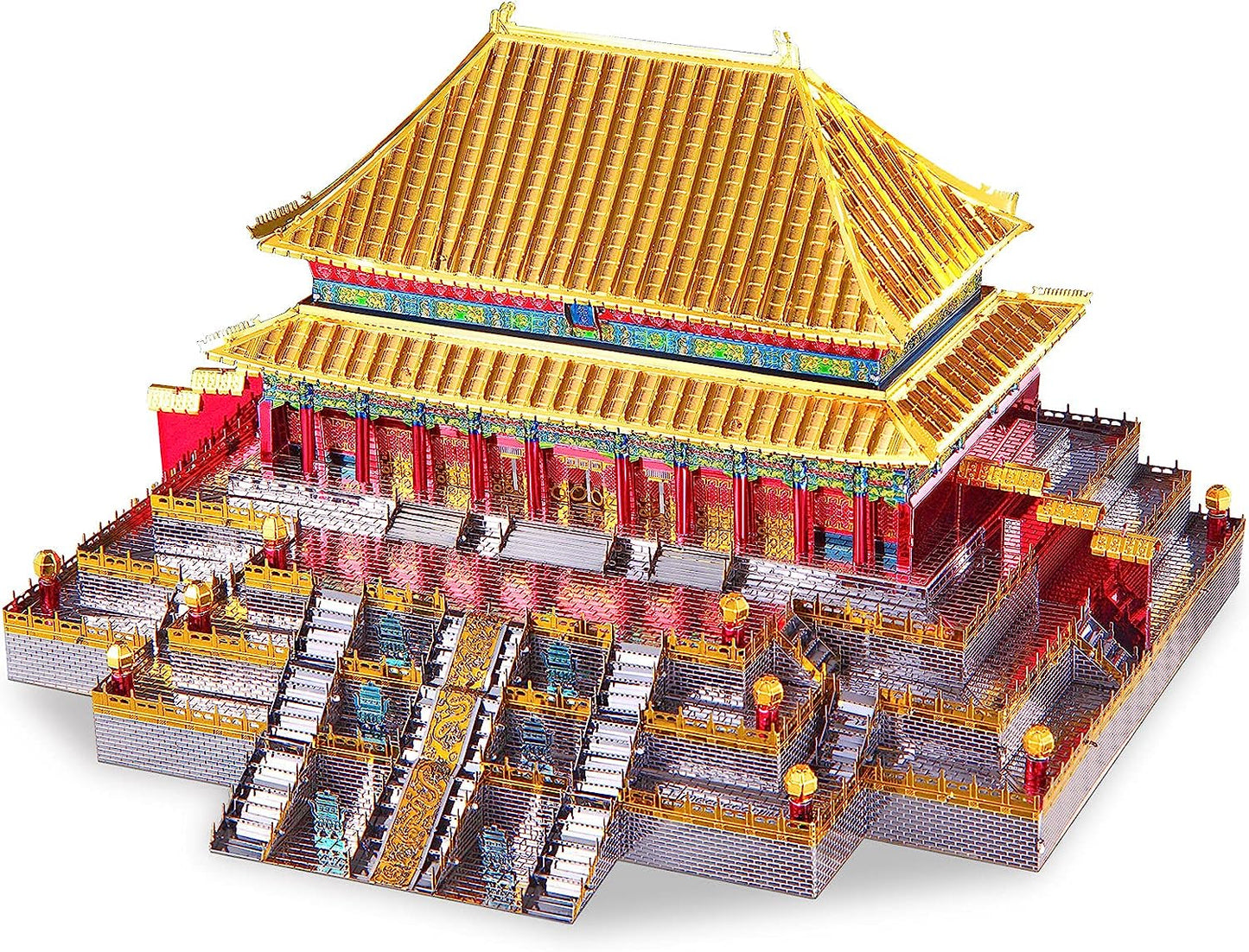 Piececool Beijing Siheyuan Courtyards House Model Kits, 203 Pcs