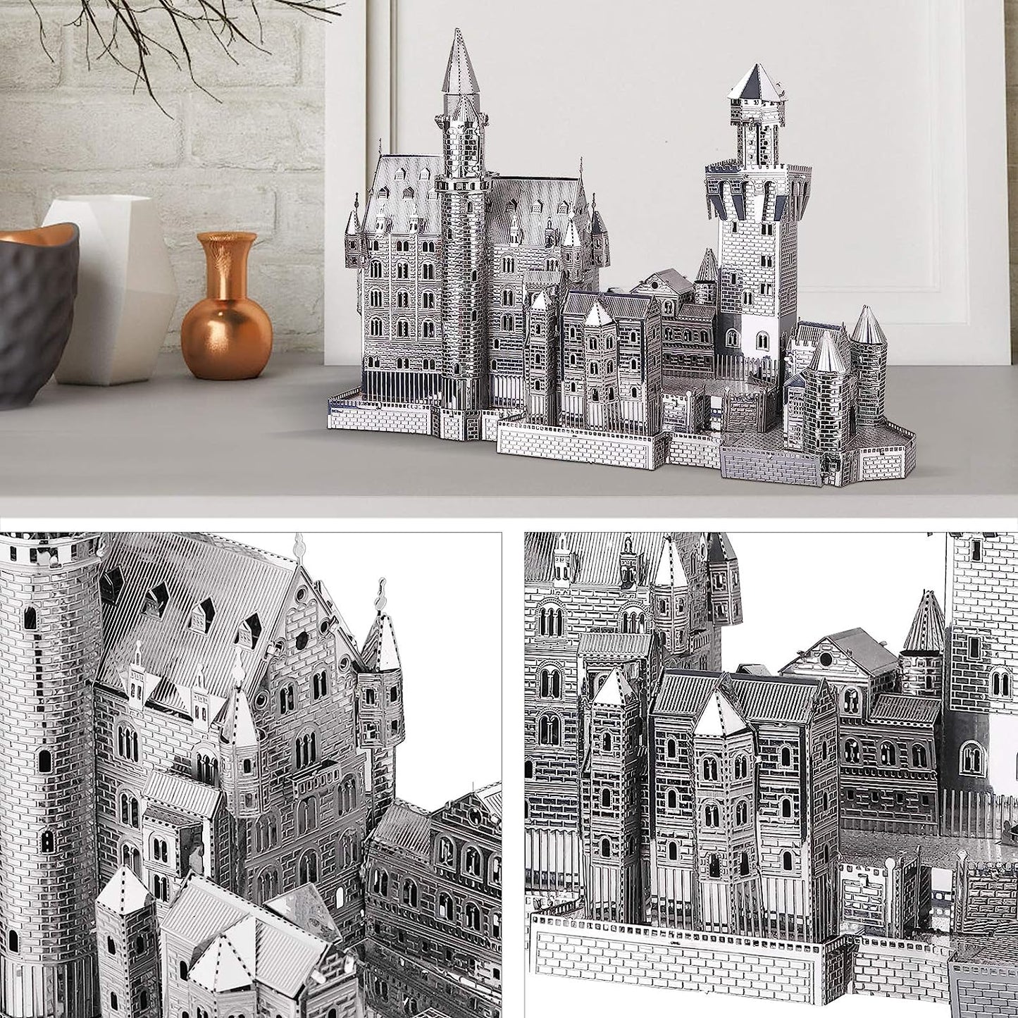 Piececool 3D Metal Puzzle Neuschwanstein Castle Architecture Building Kits