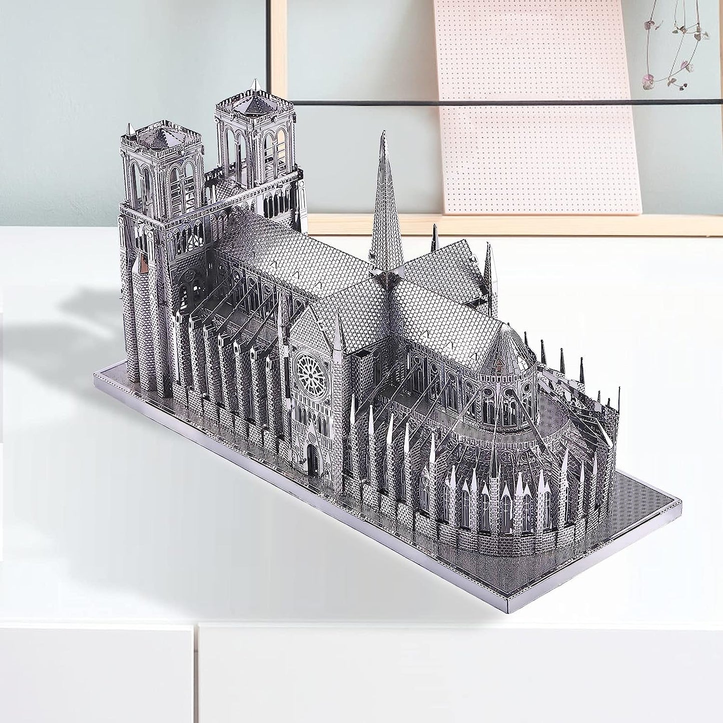 Piececool 3D Metal Puzzle for Adults, Notre Dame De Paris Church Metal Model Kit