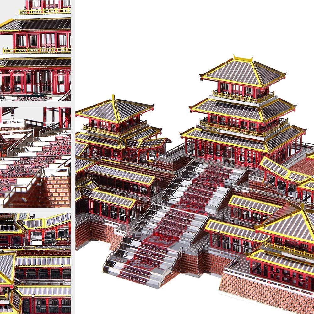 Piececool Epang Palace, Chinese Traditional Architecture Building Puzzles,186 Pcs