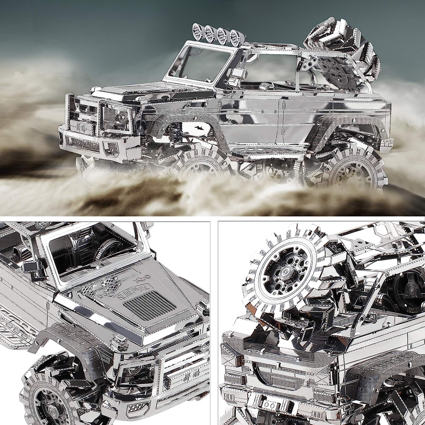 Metal Earth 3D Metal Puzzle SUV Car Model Kits, Vehicle Car Models Building Kit, 157pcs