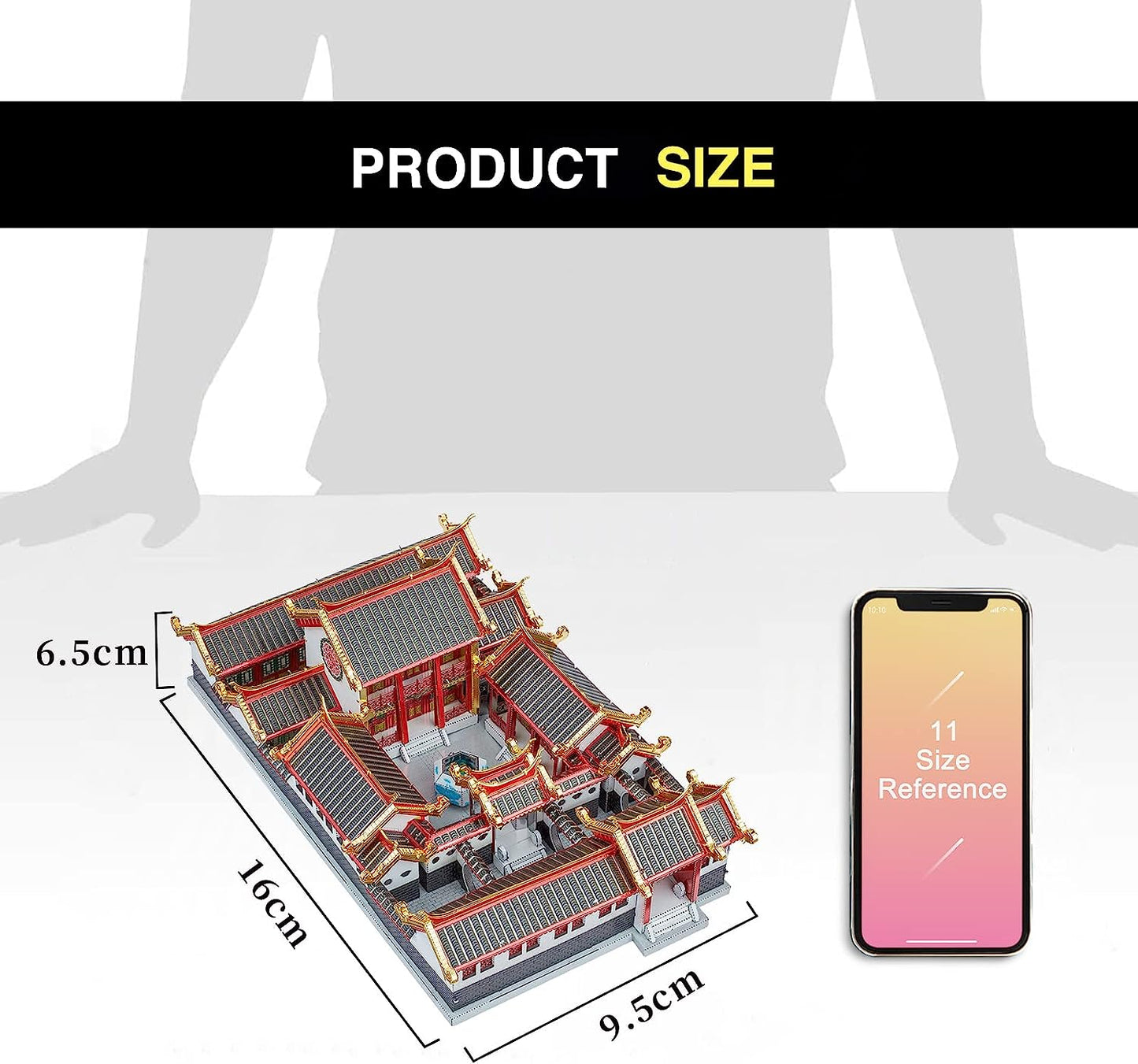 Piececool Beijing Siheyuan Courtyards House Model, 203 Pcs