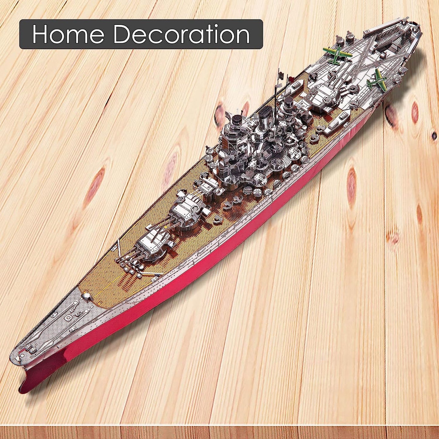 Piececool Yamato Battleship Metal Model Building Kit for Adults 245 Pcs