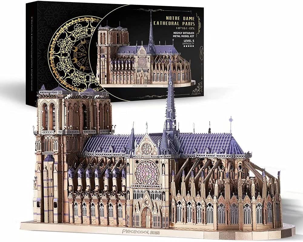 Piececool Metal Earth Notre Dame De Paris Church Model Kit