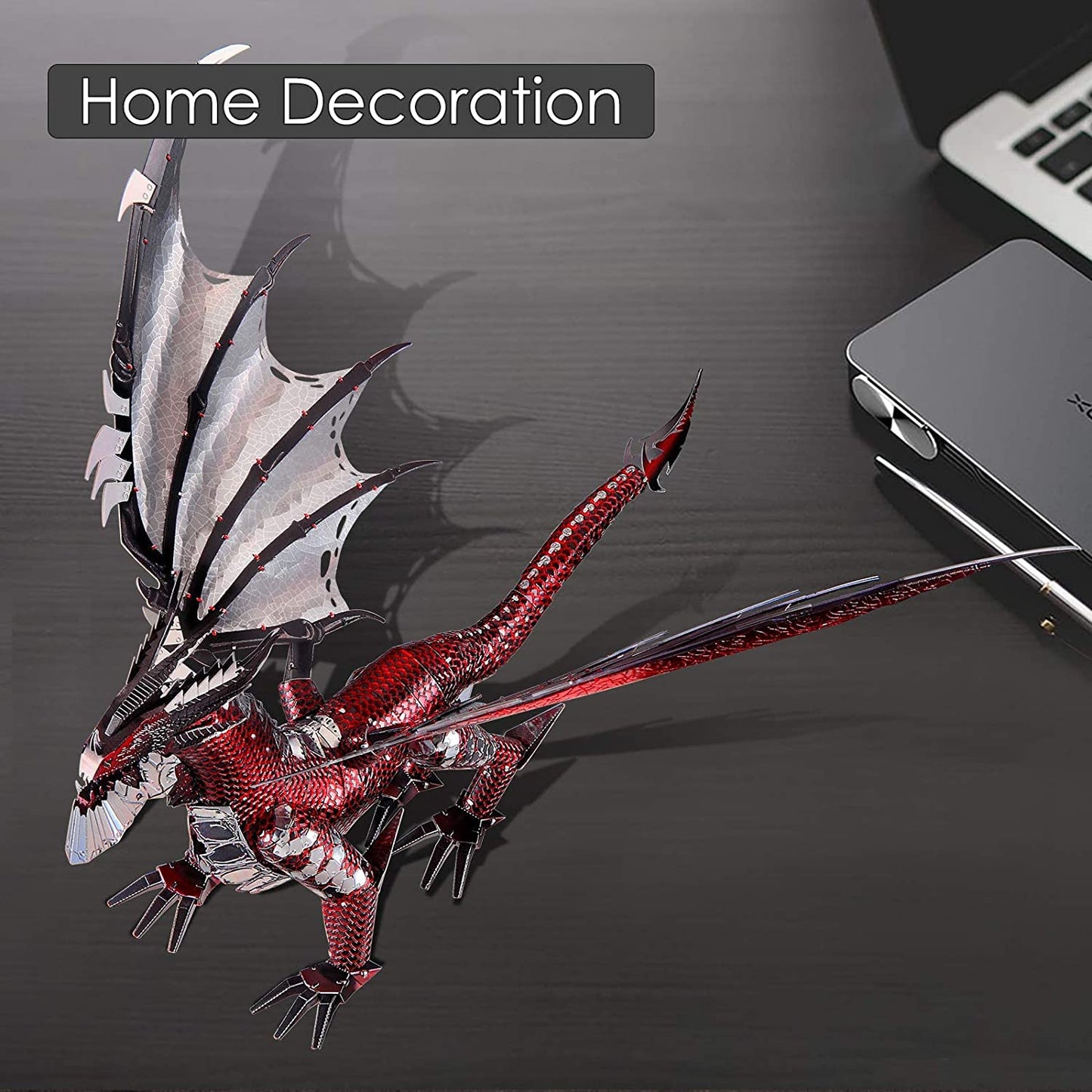 Piececool 3D Metal Model Kits for Teens-Black Dragon King