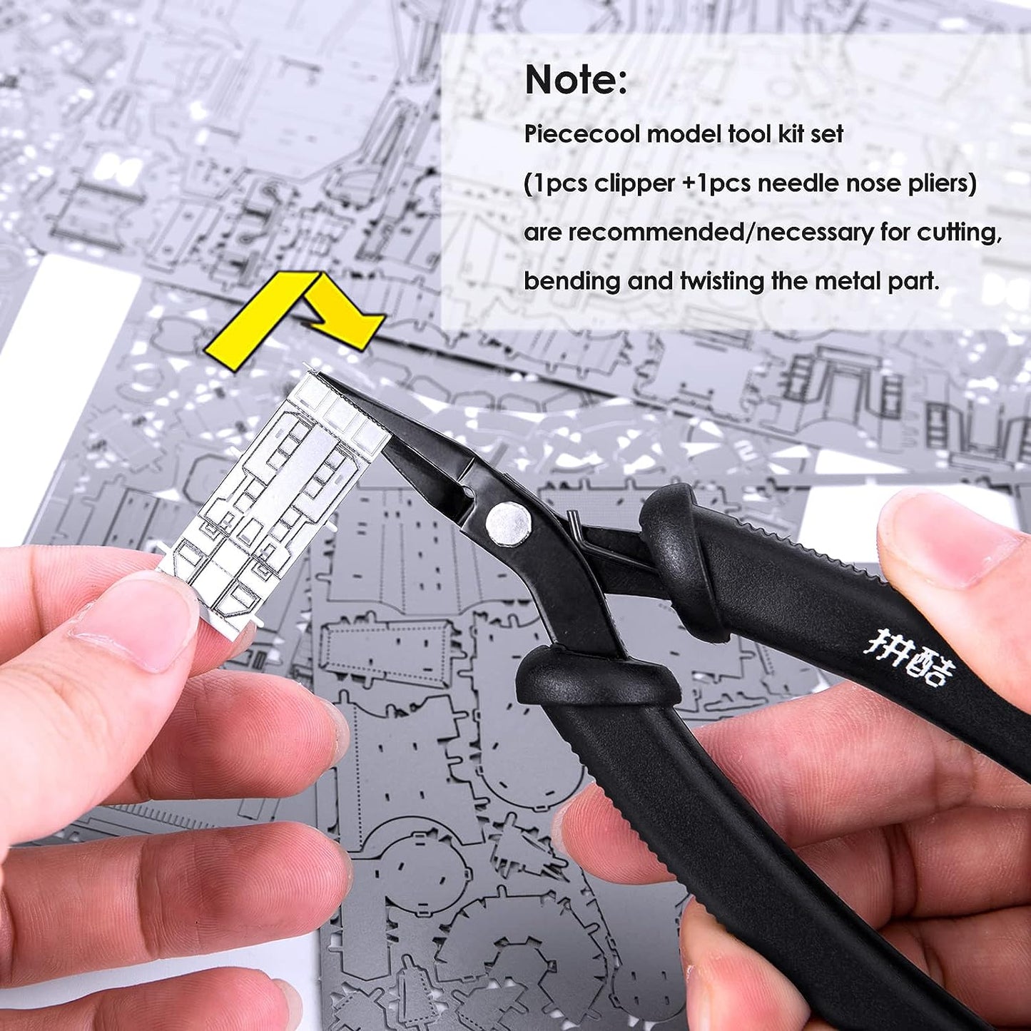 Metal Earth Tools Set 2pcs/Set Clipper and Needle Nose Pliers for Metal Puzzles