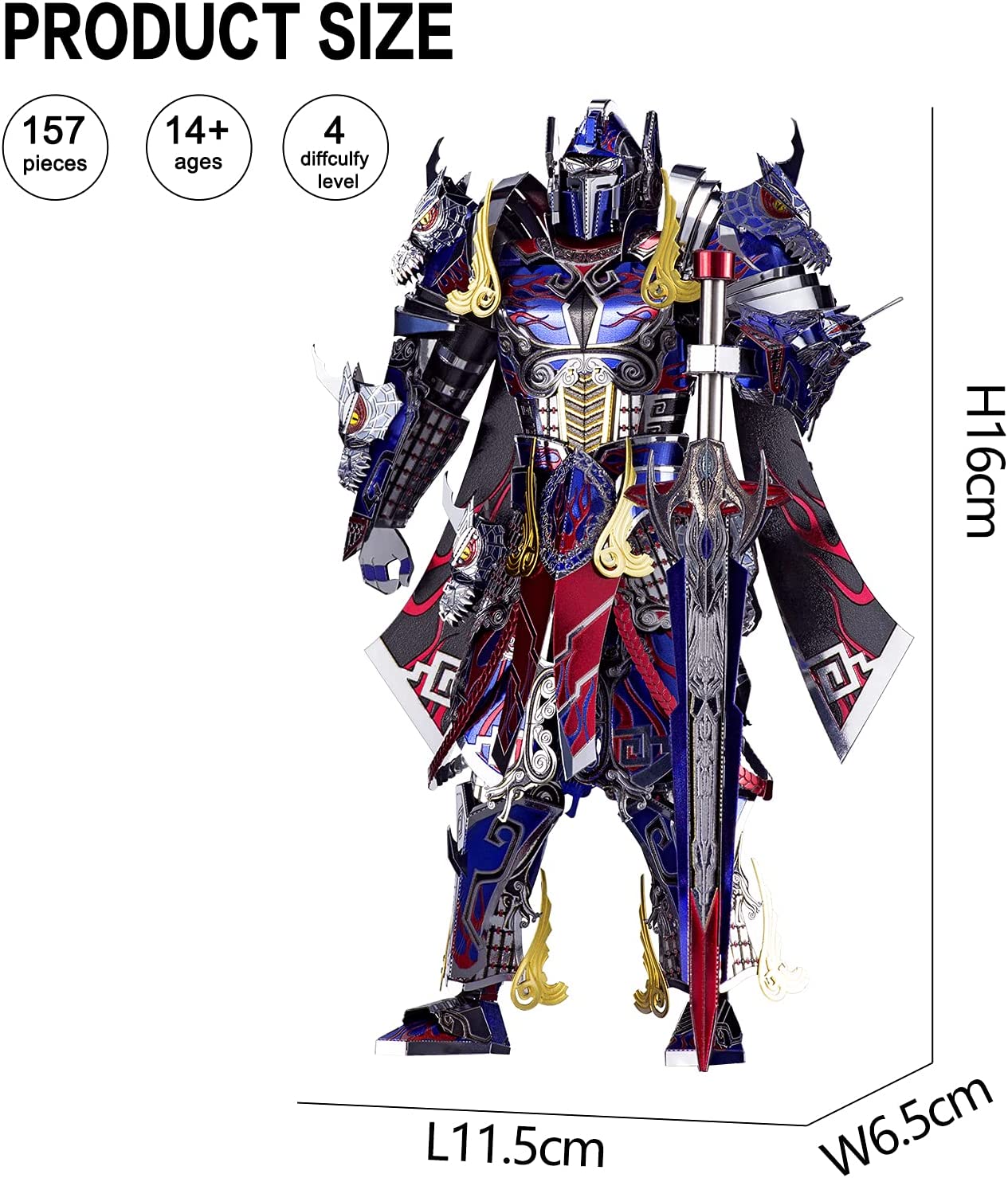 Piececool 3D Metal Titan Figure Model Building Blocks Model Kits