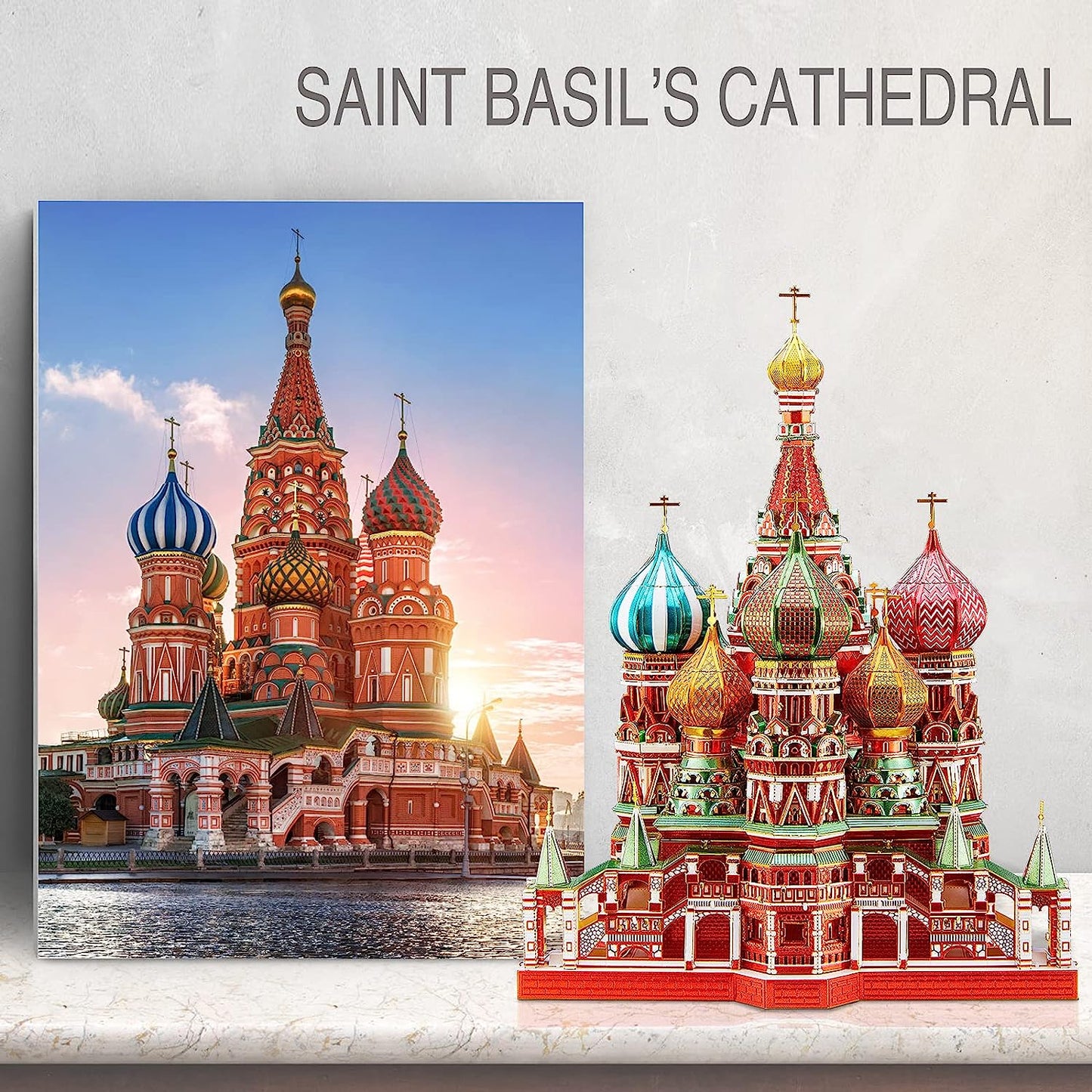 Piececool Saint Basil’s Cathedral Metal Building Kit for Adults 711 pcs