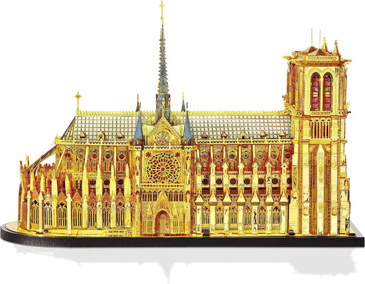 Piececool Metal Earth Ultra Big Scale Notre Dame De Paris Church, 416 Pcs