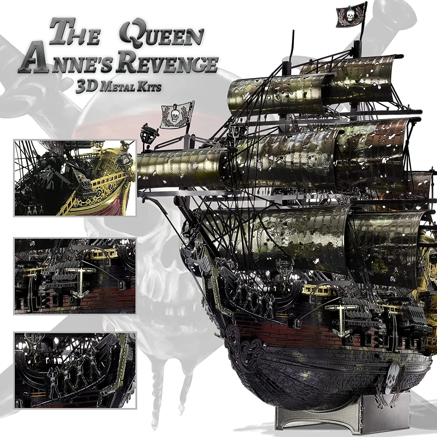 Piececool The Queen Anne's Revenge Pirate Ship Model Kits