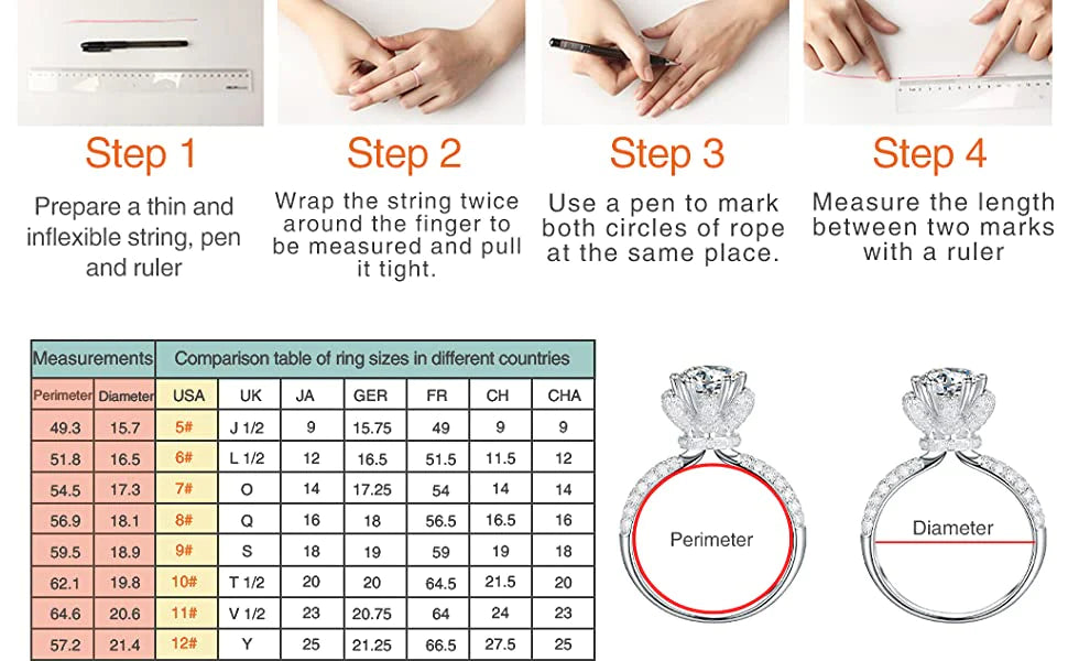 Moissanite Ladies 3 Row Band Rings for Women, (Tri Color Set 0.6CT）