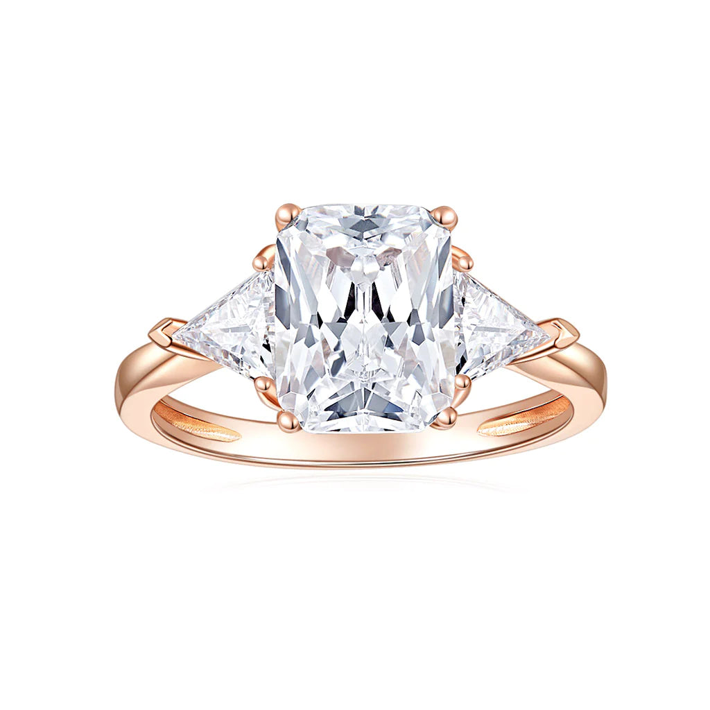 Classic Solitaire Moissanite Engagement Ring 2ct 2.6mm Band Width DEW Color