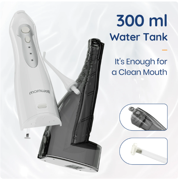 Water Flosser Portable Dental Water Jet 300ML Water Tank Waterproof 4 Model Teeth Cleaner