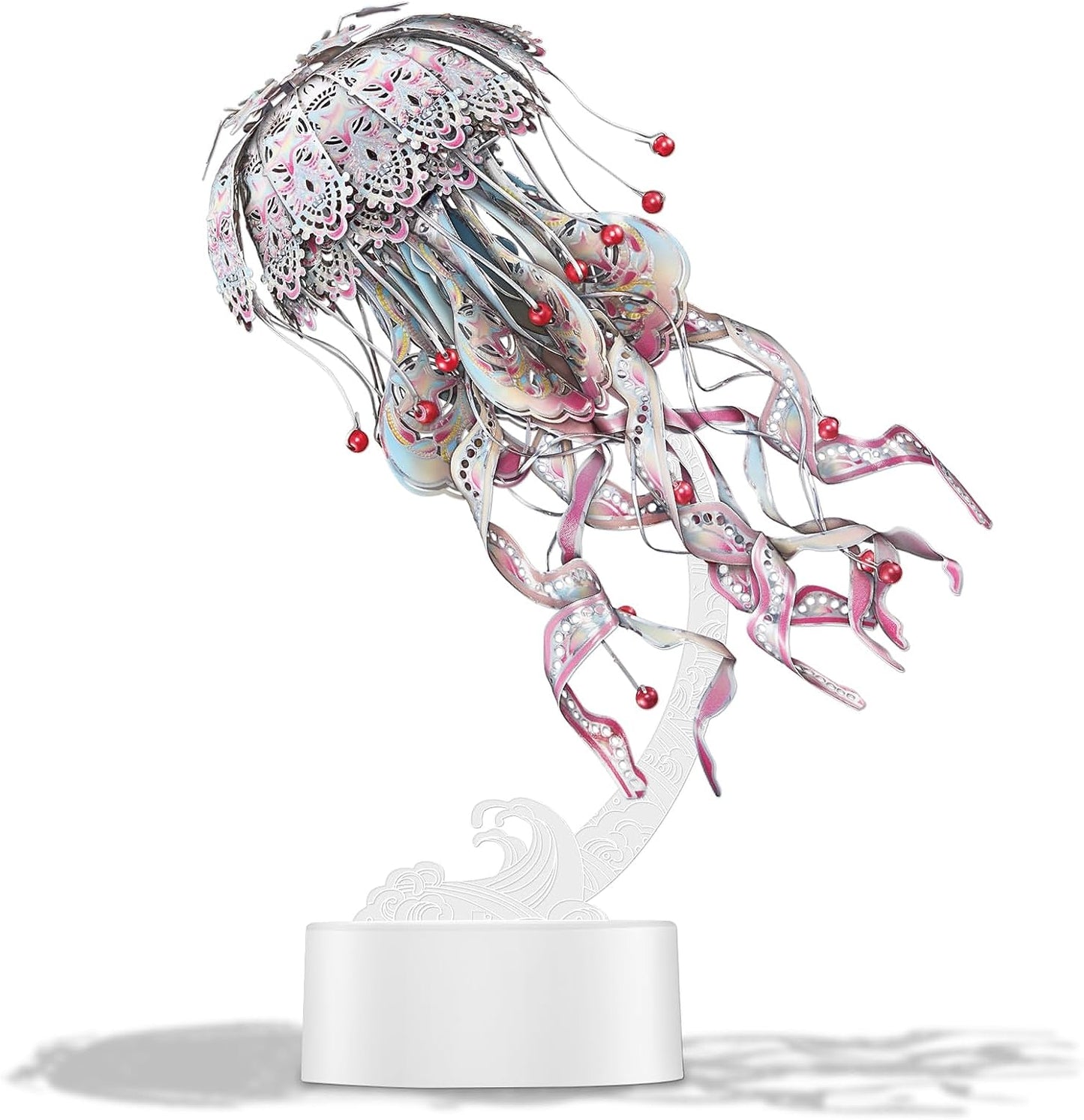 Piececool Jellyfish 3D Metal Puzzles for Adult, Marine Organism Night Light